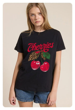 Cherries Vintage Washed Tee - Rise and Redemption