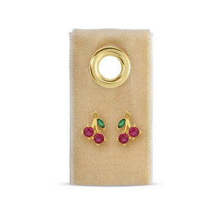 Cherry Studs On Velvet Tag - Rise and Redemption