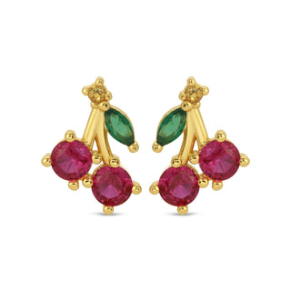 Cherry Studs On Velvet Tag - Rise and Redemption