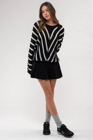 Chevron Pullover Sweater - Rise and Redemption