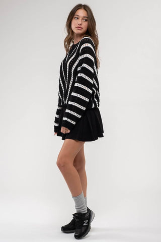 Chevron Pullover Sweater - Rise and Redemption