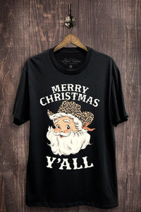 Christmas Leopard Santa Tee - Rise and Redemption