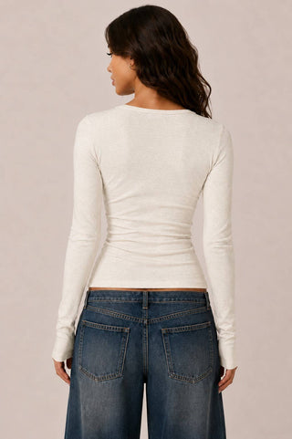 Classic Long Sleeve Henley Layering Top - Rise and Redemption