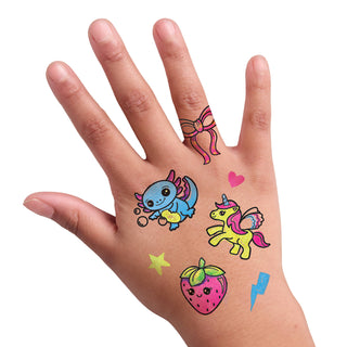 Color in Neon Tattoos Mini Craft Kit for Kids - Rise and Redemption