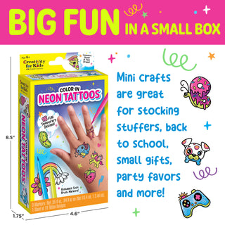 Color in Neon Tattoos Mini Craft Kit for Kids - Rise and Redemption