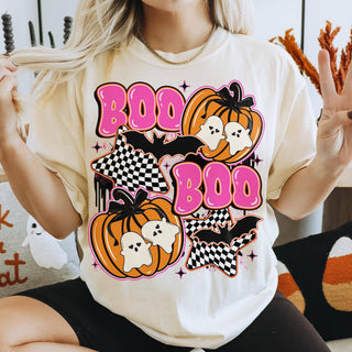 Comfort Colors Halloween Ghost Pumpkin Shirt, Coquette Tee - Rise and Redemption