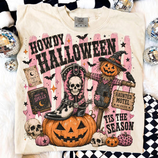 Comfort Colors Howdy Halloween Shirt, Western Spooky Season - Rise and Redemption