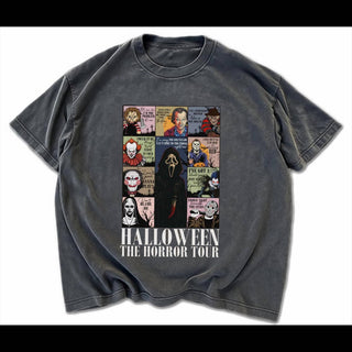Comfort Colors Retro Horror Characters Halloween Shirt, - Rise and Redemption