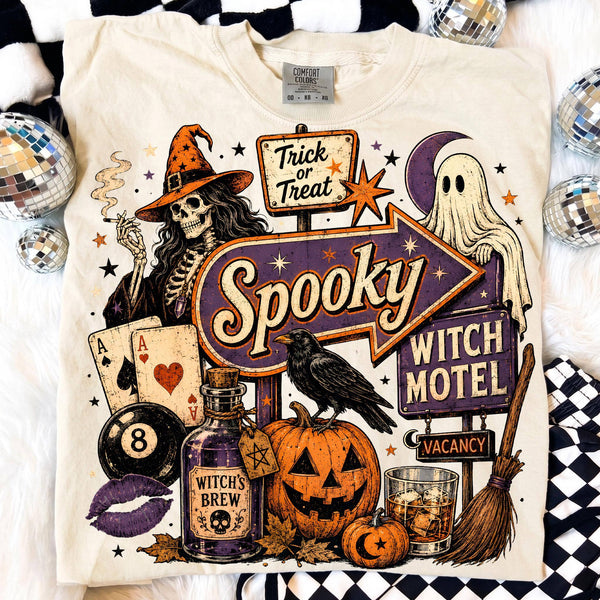 Comfort Colors Spooky Halloween Shirt, Vintage Witch Tee - Rise and Redemption