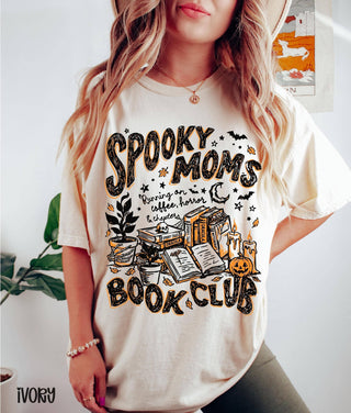Comfort Colors Spooky Moms Book Club Shirt, Halloween Shirt - Rise and Redemption