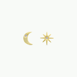 Complements - Sun & Moon - Gold Earrings - Rise and Redemption
