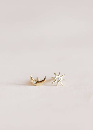 Complements - Sun & Moon - Gold Earrings - Rise and Redemption