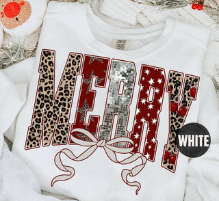 Coquette Merry Christmas Comfort Colors Shirt - Rise and Redemption