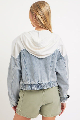 Courtney Contrast Denim Jacket - Rise and Redemption