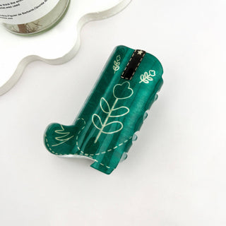 Cowboy Boots Acrylic Hair Claw Clip - Rise and Redemption