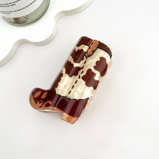 Cowboy Boots Acrylic Hair Claw Clip - Rise and Redemption