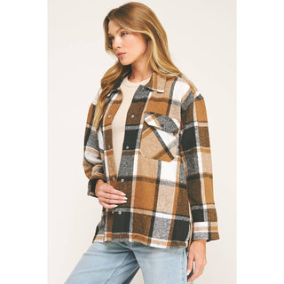 COZY CHIC OVERSIZED FLANNEL SHACKET - Rise and Redemption