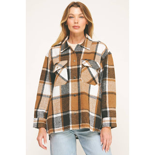 COZY CHIC OVERSIZED FLANNEL SHACKET - Rise and Redemption