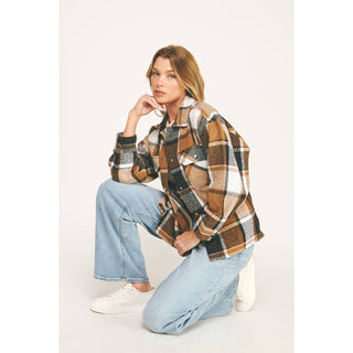 COZY CHIC OVERSIZED FLANNEL SHACKET - Rise and Redemption
