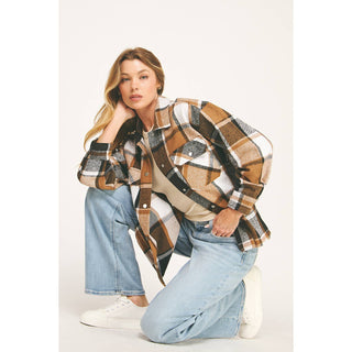 COZY CHIC OVERSIZED FLANNEL SHACKET - Rise and Redemption