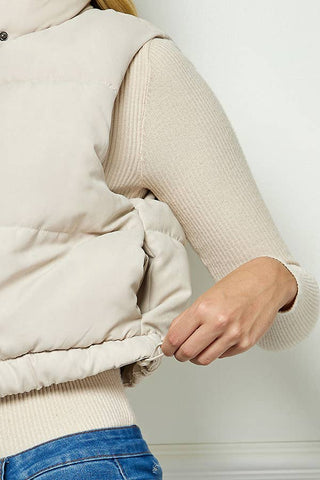 Cozy Sherpa Lined Quilted Vest - Rise and Redemption