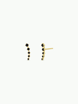 Crawler - Black CZ - Gold Earrings - Rise and Redemption
