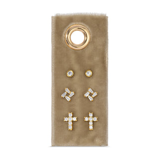 Cross Velvet Stud Gift Set - Rise and Redemption