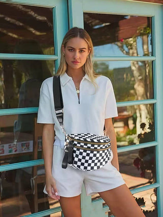 CROSSBODY ZIPPER REMOVAL STRAP SLING BUM BAG | 40P593 - Rise and Redemption