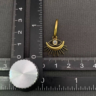 Cubic Zirconia Evil Eye 18K Gold Plated S.Steel Earrings - Rise and Redemption