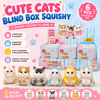 Cute Cats Blind Box Squishy 1 pc - Rise and Redemption