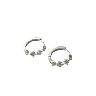 Cz bar huggie hoops  - Rise and Redemption