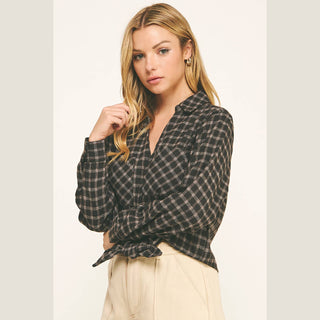 Celia Front Knot Flannel