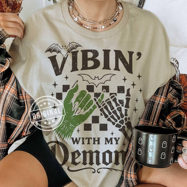 Comfort Colors Vibin With My Demons Tee