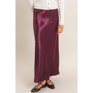 Satin Midi Skirt