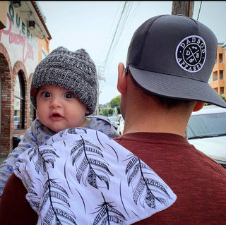 DadBod Classic Logo Snapback - Charcoal Grey and Black - Rise and Redemption