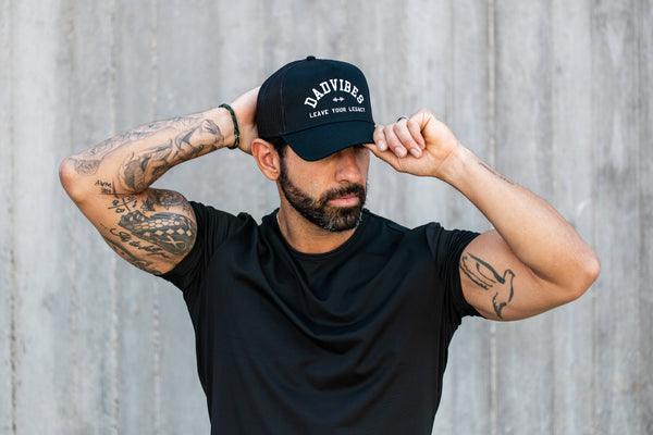 DadVibes 5 Panel Hat (Black Trucker) - Rise and Redemption