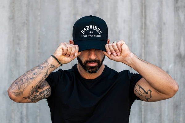 DadVibes 5 Panel Hat (Black Trucker) - Rise and Redemption