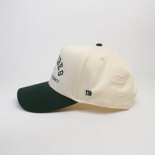 DadVibes 5 Panel Hat (Cream/Green) - Rise and Redemption