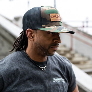 DadVibes Classic - Snapback (Green Camo/Black Mesh) - Rise and Redemption