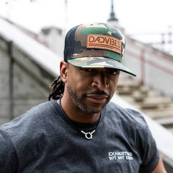 DadVibes Classic - Snapback (Green Camo/Black Mesh) - Rise and Redemption