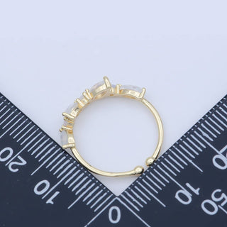 Dainty Marquise Ring, Minimalist Jewelry, CZ ring, stackable - Rise and Redemption