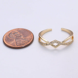 Dainty Simple Gold Open Ring R078 - Rise and Redemption