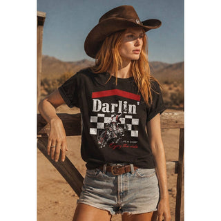 Darlin Graphic Women's Jersey T-Shirt - Rise and Redemption