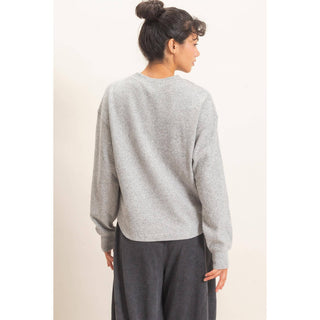 Brushed Waffle Henley Top