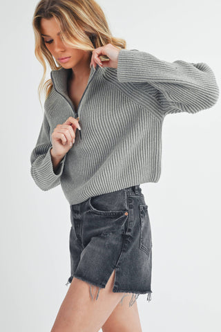 Debbie Half - Zip Sweater - Rise and Redemption