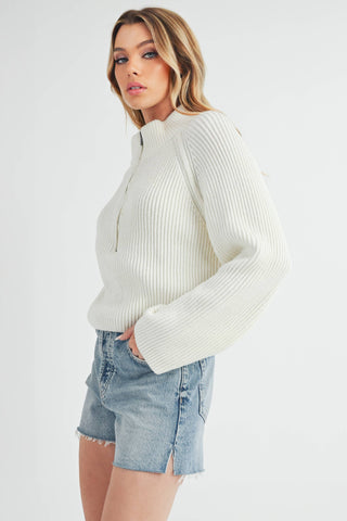 Debbie Half - Zip Sweater - Rise and Redemption