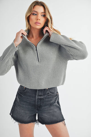 Debbie Half - Zip Sweater - Rise and Redemption