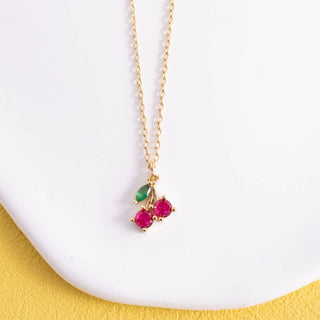 Delicate Cherry Necklace - Rise and Redemption