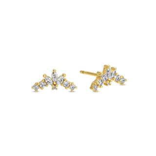 Delicate Cubic Zirconia Crawler Studs - Rise and Redemption
