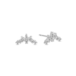 Delicate Cubic Zirconia Crawler Studs - Rise and Redemption